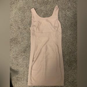Shimmery Champagne Bodycon Dress - Size Small